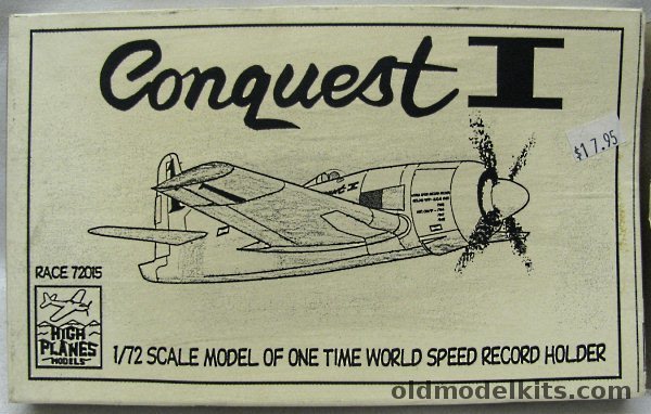 High Planes 1/72 Conquest I Bearcat (F8F) Racer, Race72015 plastic model kit